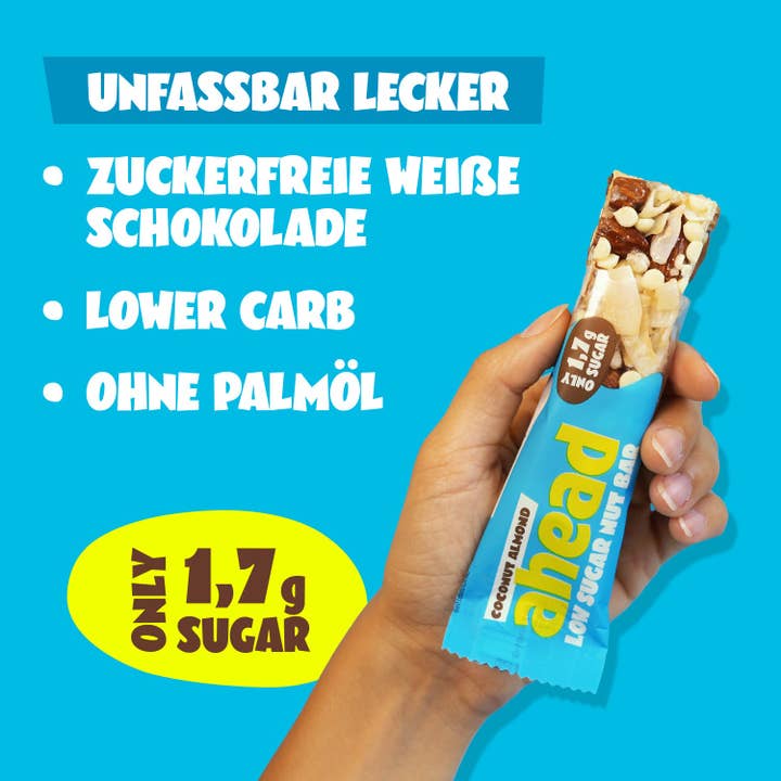 ahead – Großhandel Snack-Riegel – Nut Bar - Coconut Almond (Tray 12x35g)1