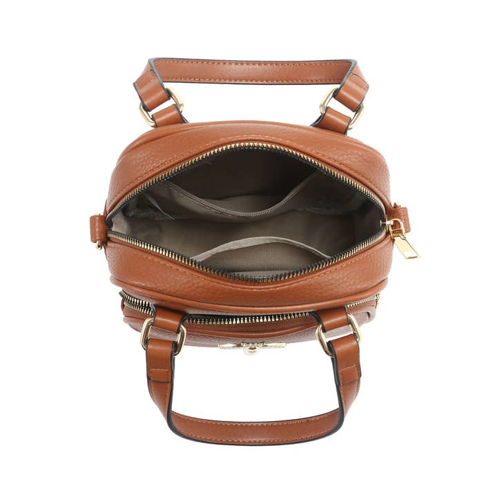 Papaya Fashion Ltd - Venta al por mayor Bandolera - Mujer - B23021-Bee Badge Bolso bandolera con cremallera en la parte superior y bolsa de agarre9