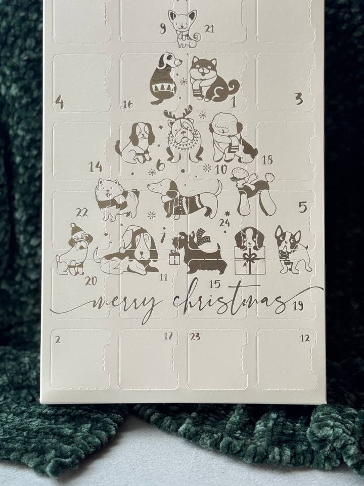 Bear's Bites Advent Calendar with and without chicken bites for wholesale by Bear's Bites, LLC