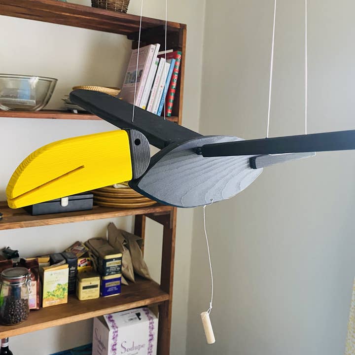 Mrozci - Wholesale Mobile - Wooden Flying Crow Mobile - Halloween Decoration2