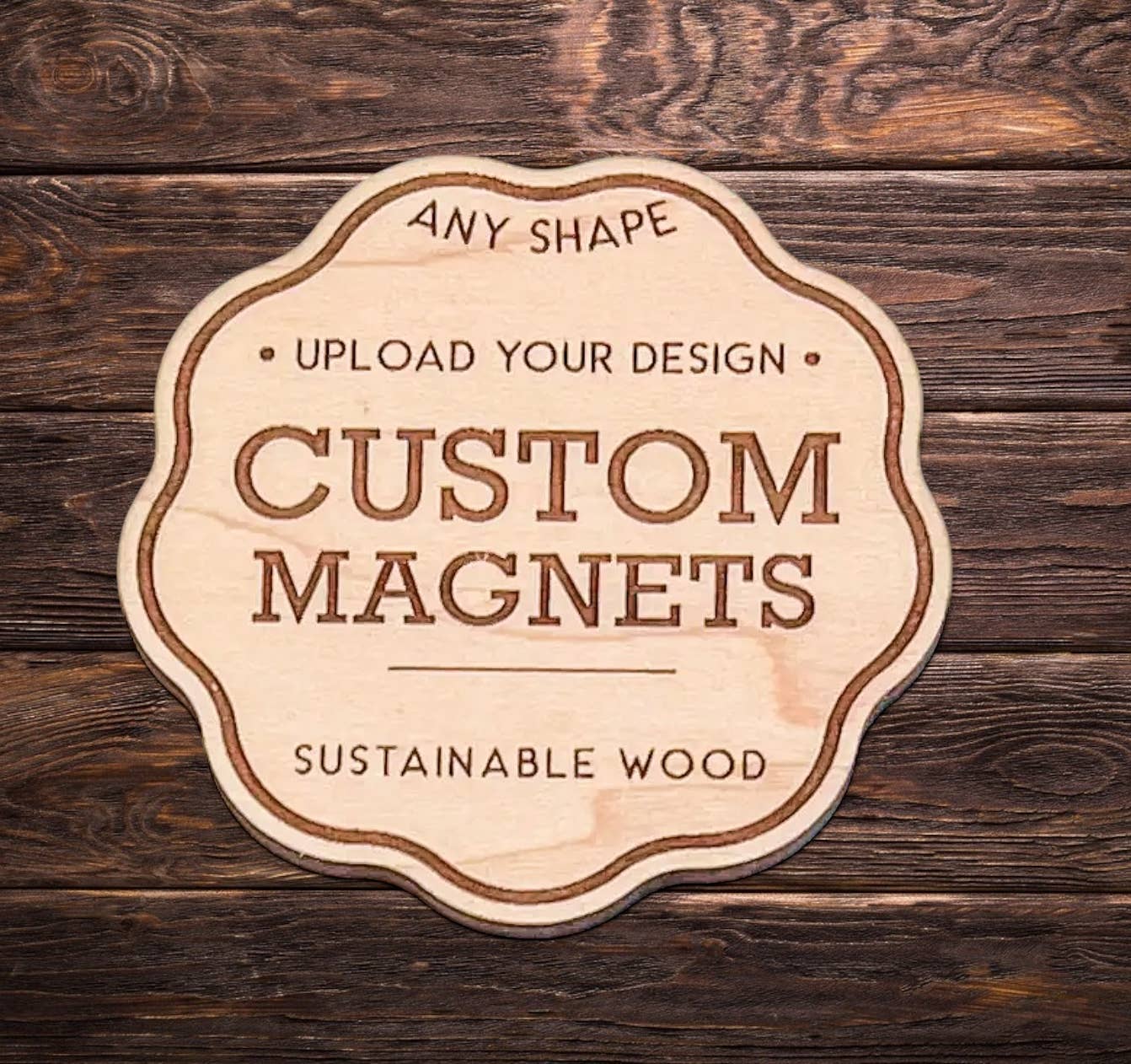Wild Larch Creative - Wholesale Magnet - CUSTOM Wooden Magnets | Personalized Magnets | Sustainable