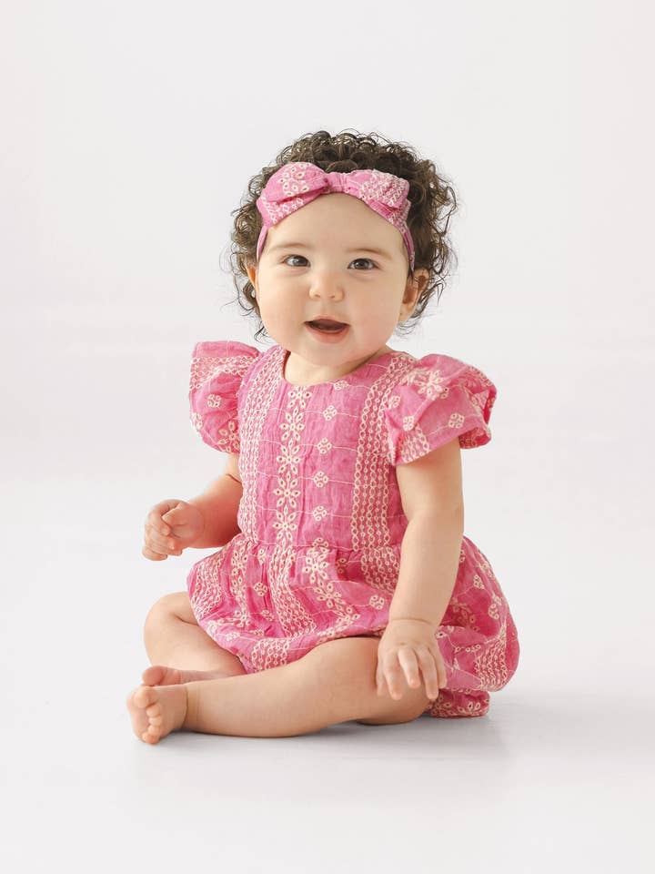 Pinkalicious Short Sleeve Romper for wholesale by mabel + honey