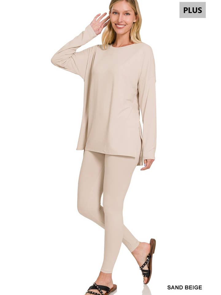 42POPS - Vente Ensemble de vêtements d'intérieur – femme - ".._ Ensemble de détente en microfibre Plus10