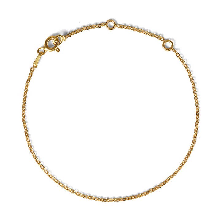 Bracelet en argent femme : ZOE HOOP Bracelet Chaîne Câble pour la vente par ZOE HOOP