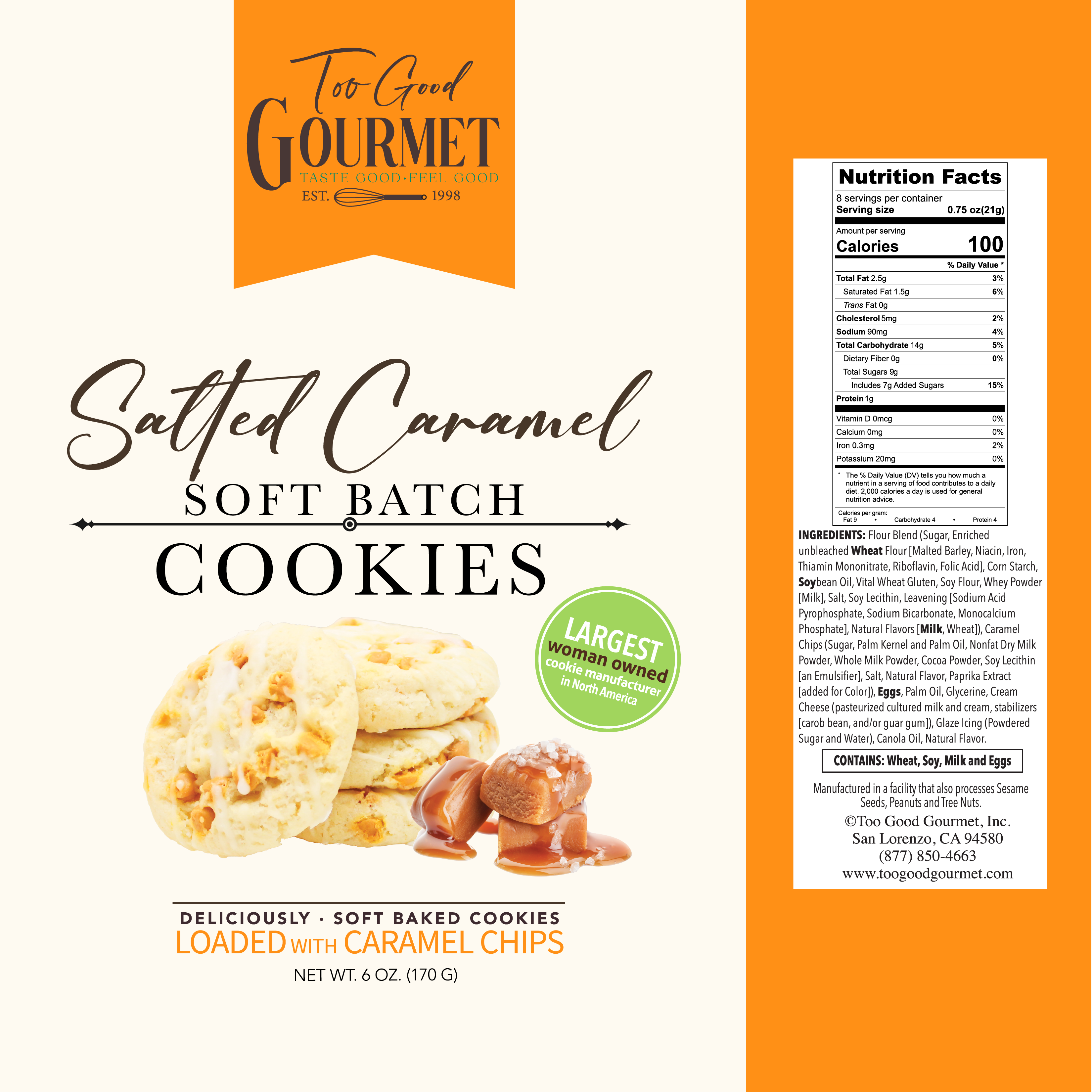 Too Good Gourmet – wholesale Biscuit – Soft Batch Cookies - (Lemon, Brownie, Caramel, & More)!7