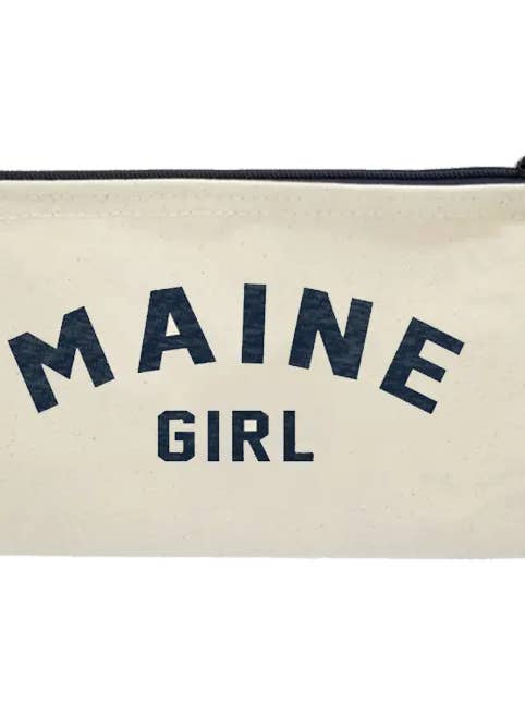 Pochette à fermeture éclair avec dragonne Maine Girl pour la vente par Rogue Life Maine