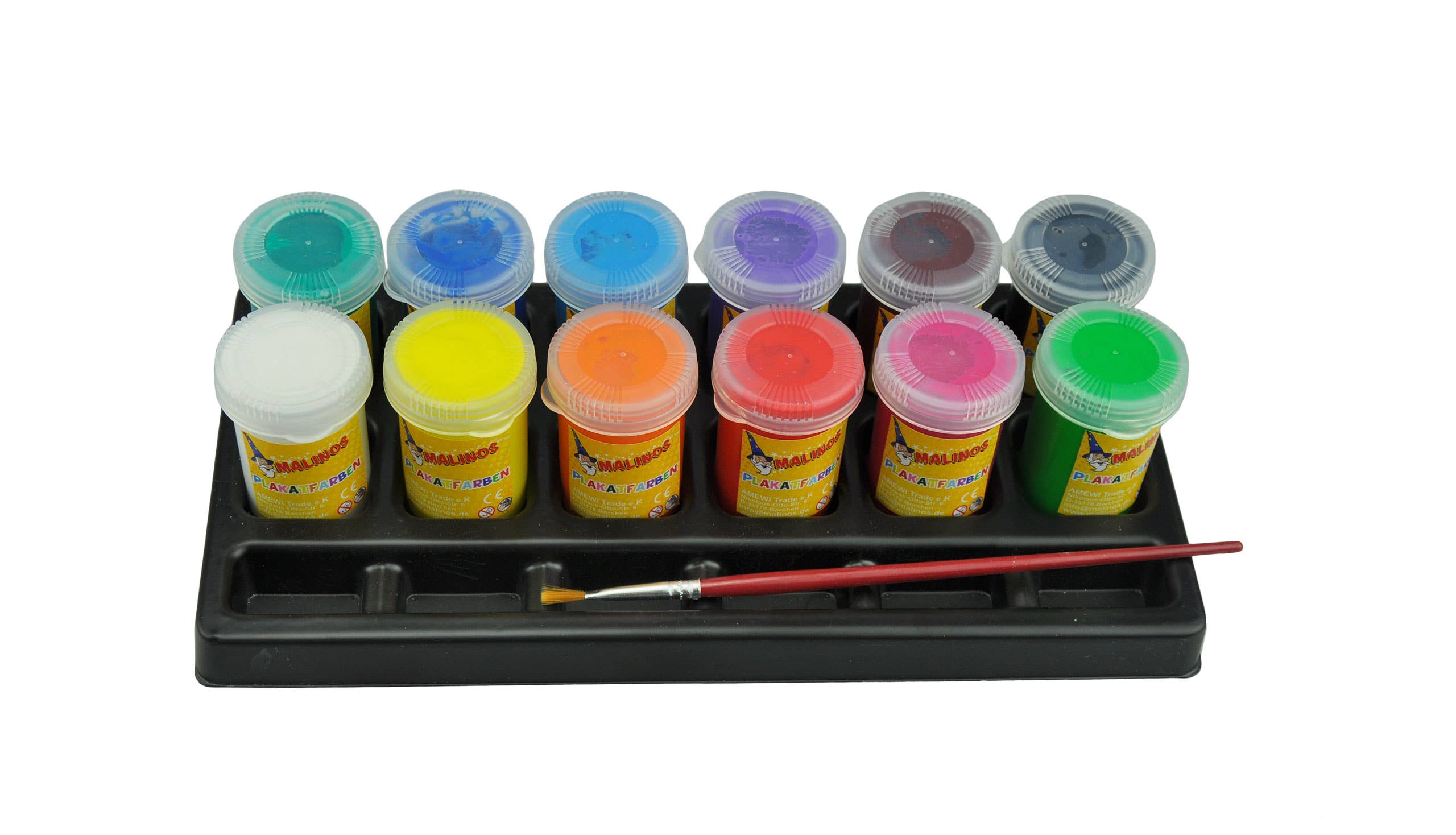 Amewi - Wholesale Paint Set - Malinos Color Bus 12 Tempera poster colors1