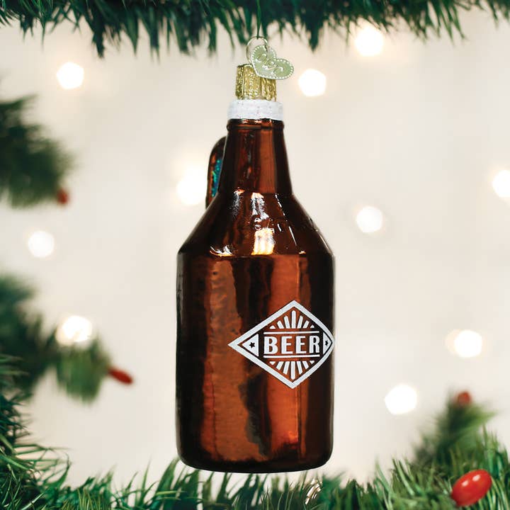 Beer Growler Ornament for wholesale by Old World Christmas
