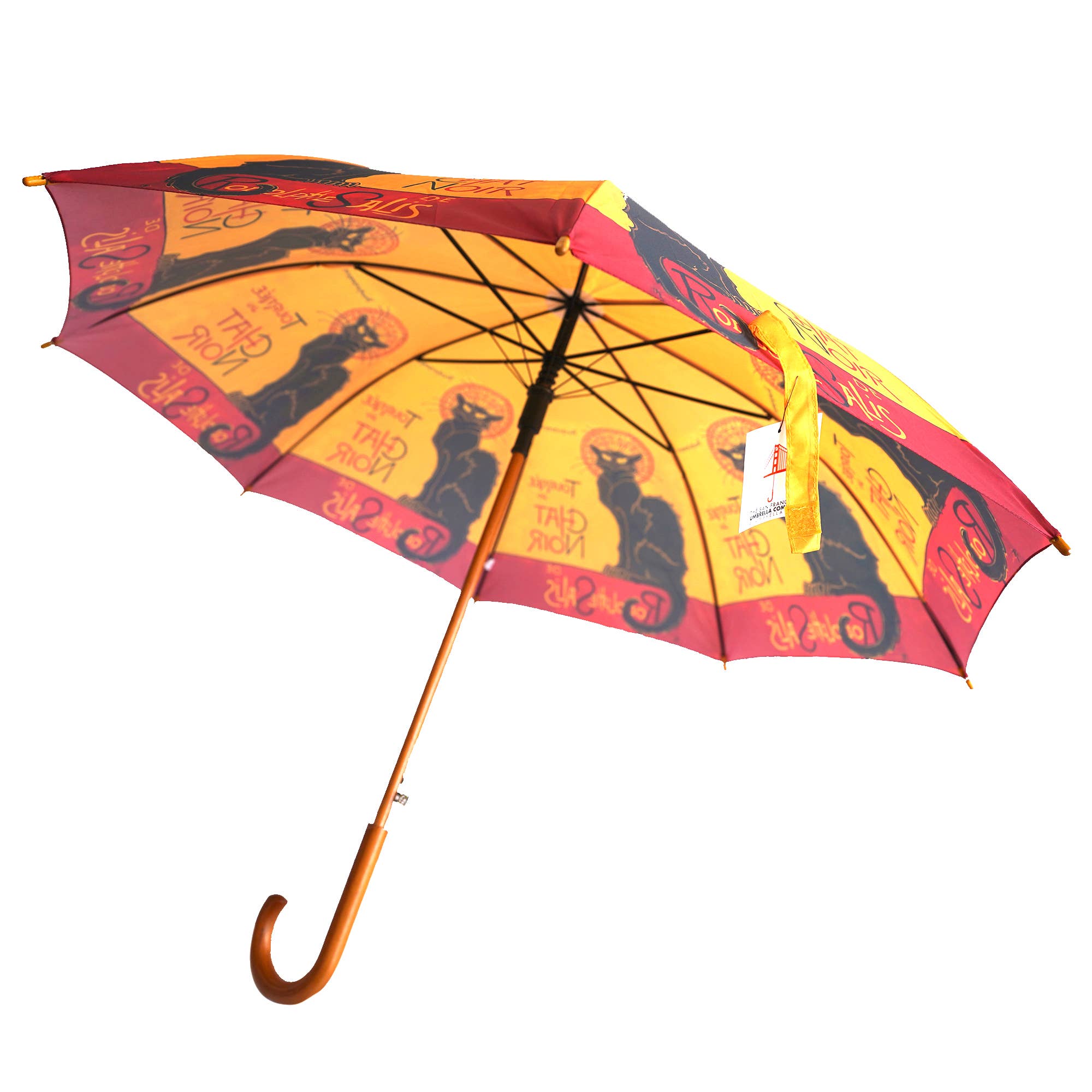 The San Francisco Umbrella Company - Wholesale Umbrella - Unisex - Rodolphe Salis' Chat Noir Stick Umbrella2