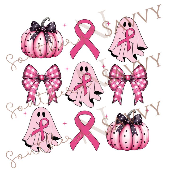 Les fantômes du cancer du sein UV DTF et DTF pour la vente par Southern N Savvy