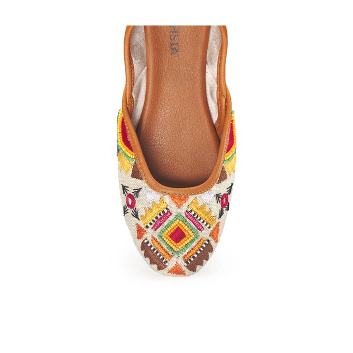 Fuchsia - Wholesale Flats - Women's - Artisanal Hand Embroidered Flats US sizes Kalahari4