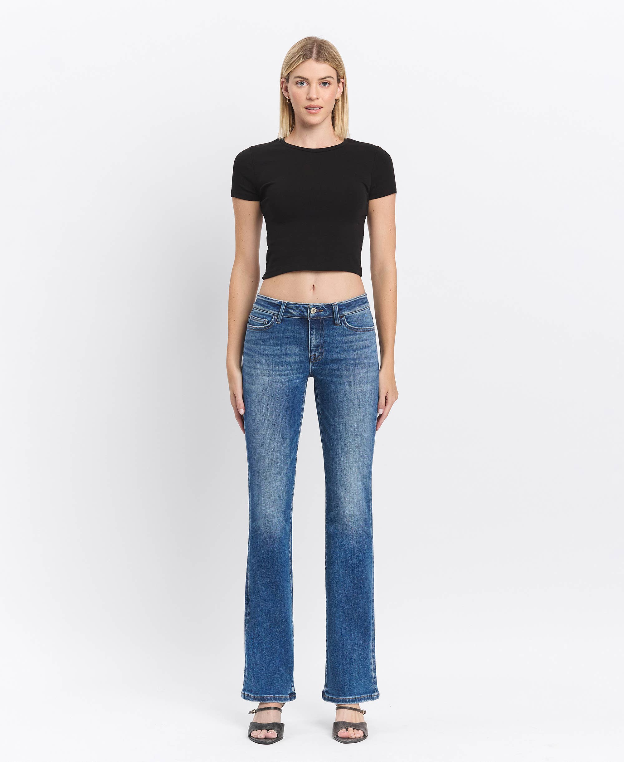 HUMOUR LOW RISE FULL LENGTH BOOTCUT JEANS T6649 for wholesale on Faire6