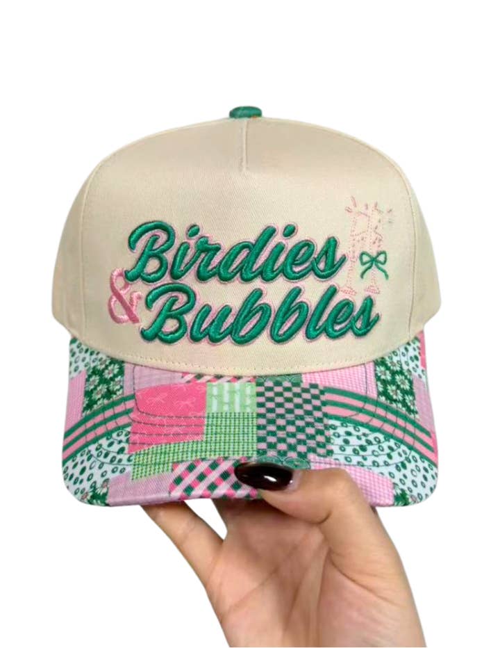BIRDIES & BUBBLES CANVAS CAP for wholesale by Summer Tees
