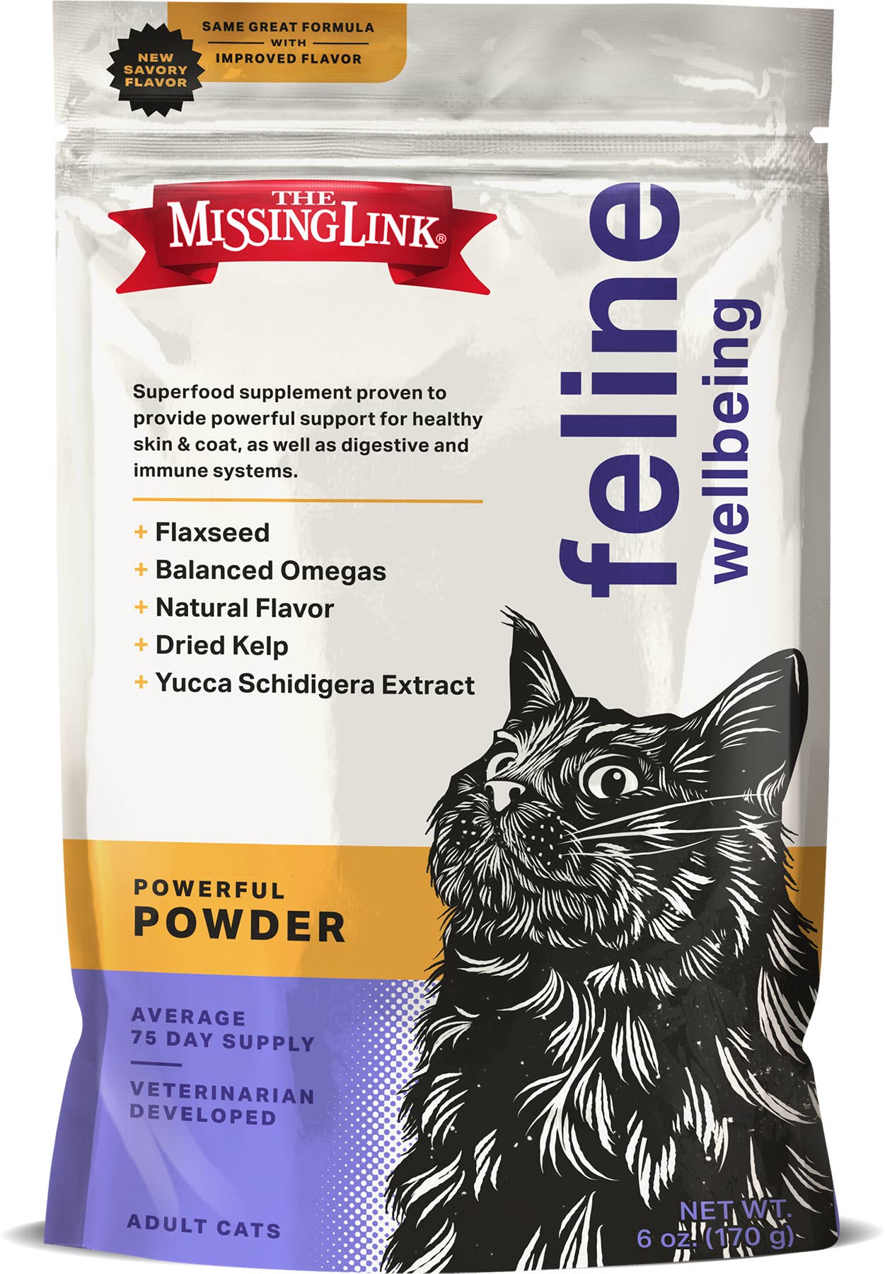 Pet Palette Distribution - Wholesale Pet Supplement - Cat - The Missing Link - Original Feline Formula 6oz