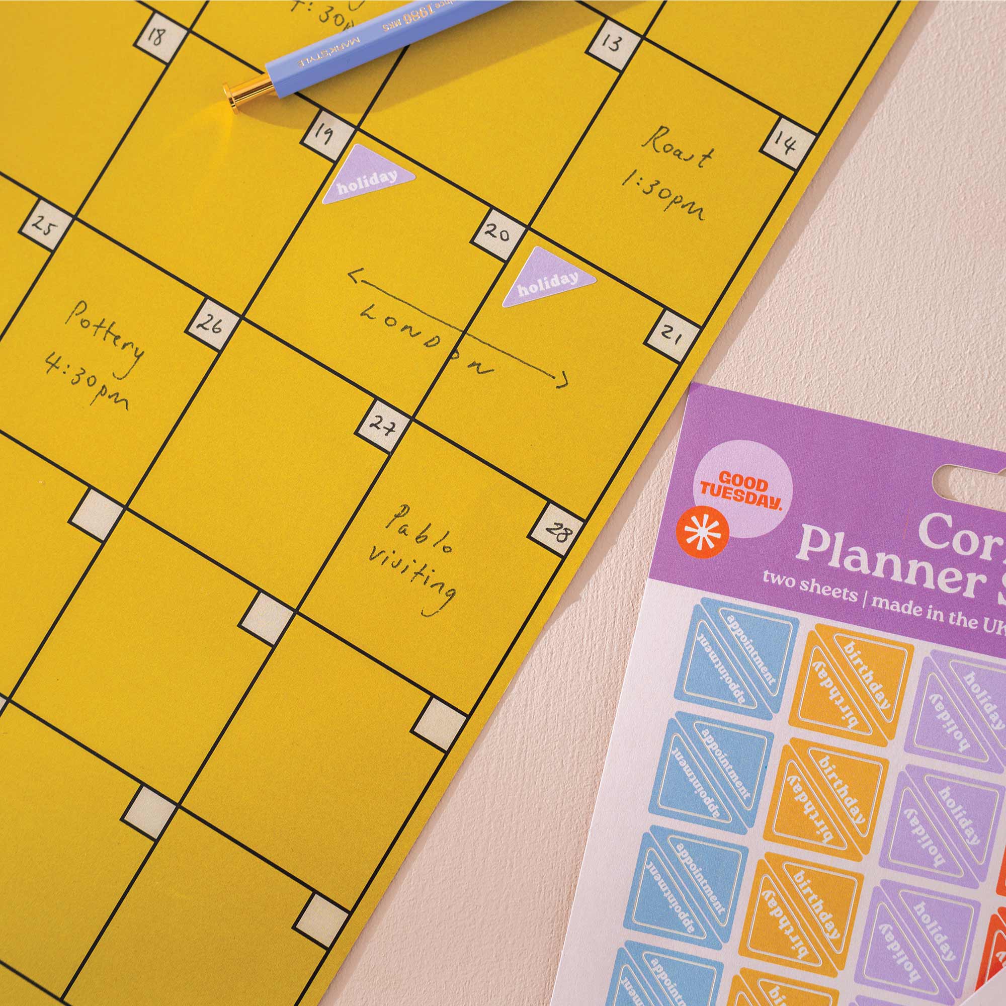 Good Tuesday (Once Upon a Tuesday) – wholesale Klistermärke – Hörnplaneringsklistermärken | Klistermärken av återvunnet papper3