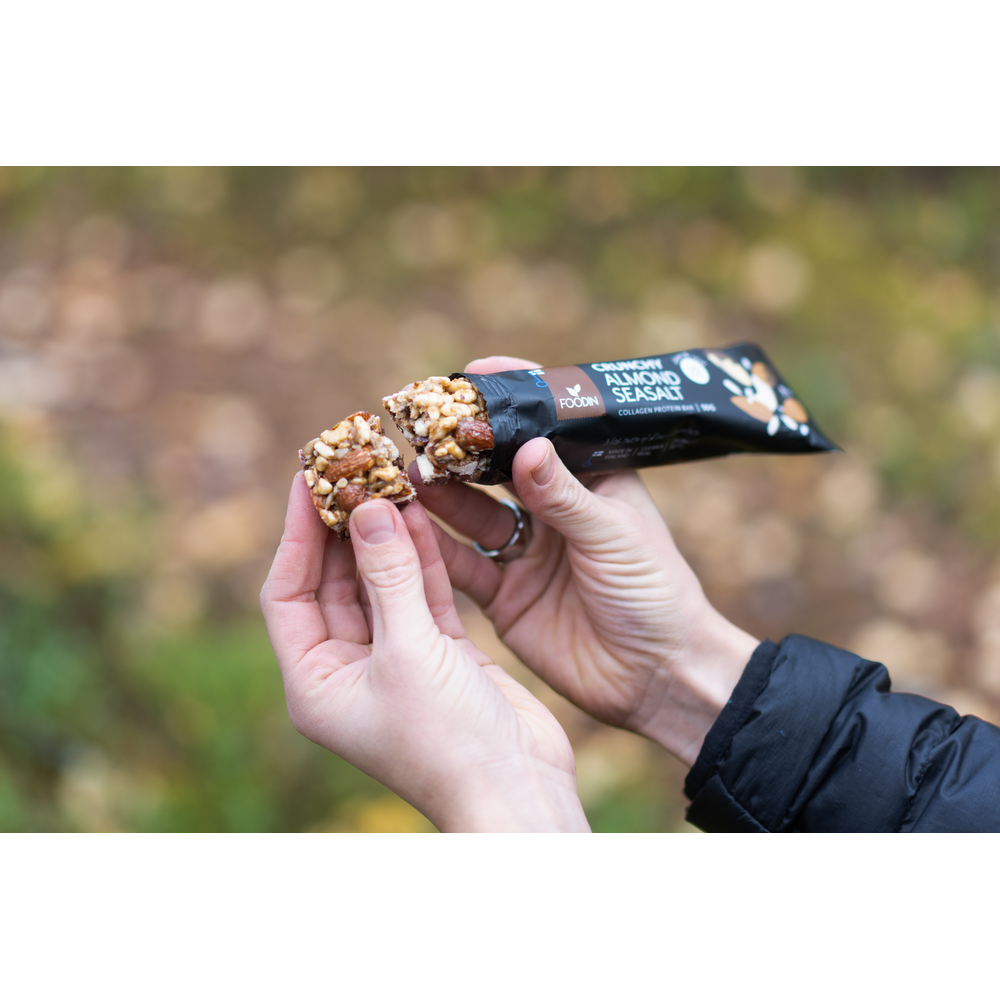 Foodin - Wholesale Snack Bar - Crunchy Collagen Protein Bar Almond Seasalt, 50g3