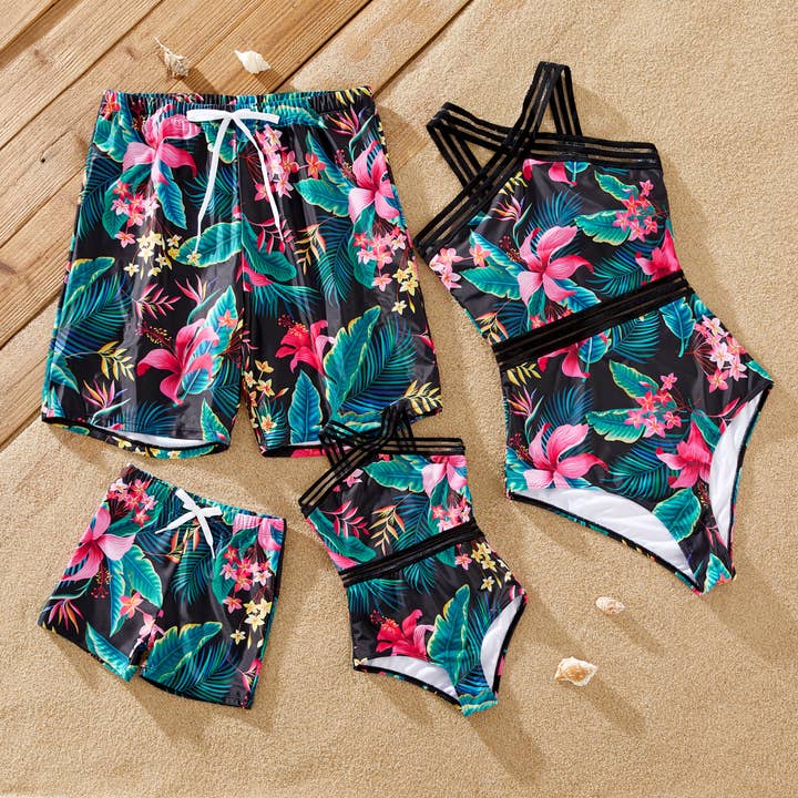 Familie Matchende Plante Krydsende Badedragt eller Badebukser for engroshandel hos PatPat Matching