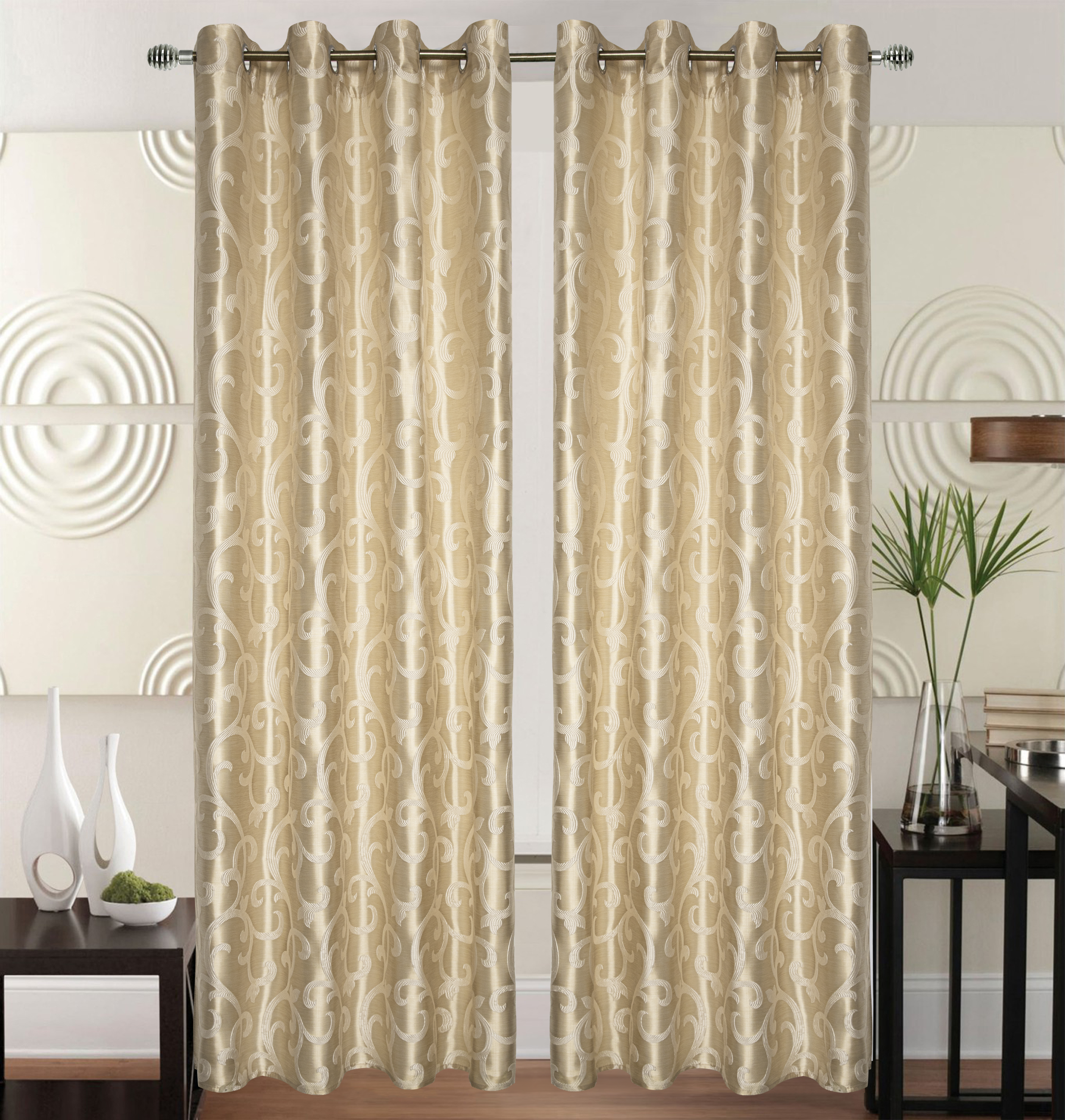 Super Bazaar - Venta al por mayor Cortinas - Cortina preparada con anillas - 140 x 240 cm0