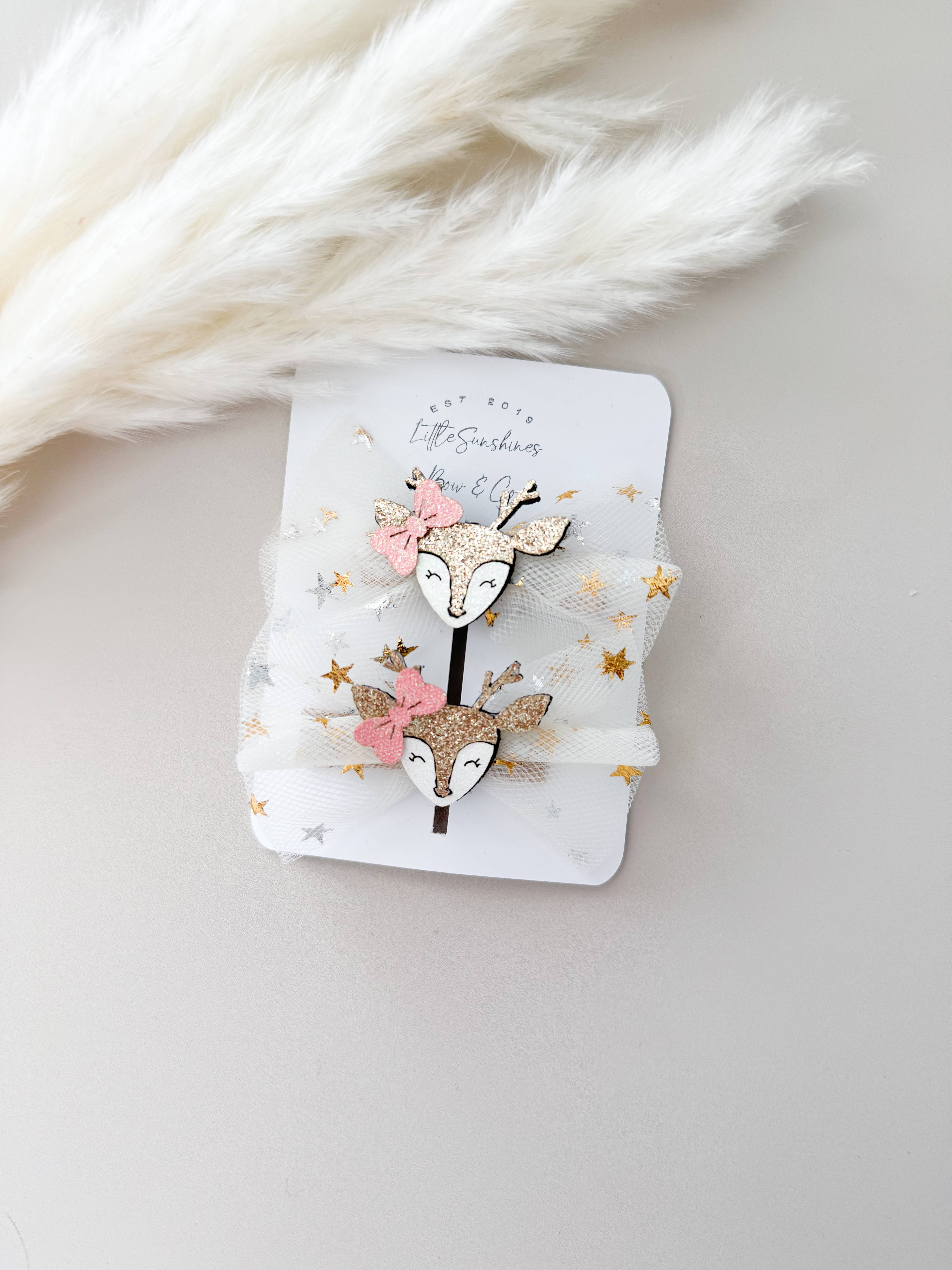 Little Sunshines Bow & Co - Wholesale Hair Clip - Kids - Reindeer Hair Clips & Headbands5