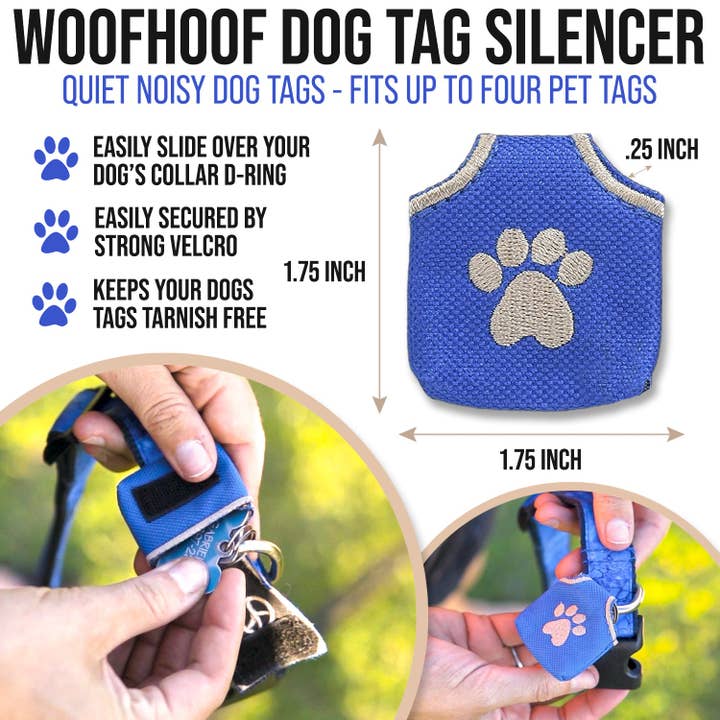 Woofhoof - Vente Collier – chien - SILENCIEUX DOG TAG2