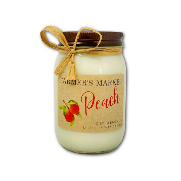 Oily Blends - Wholesale Jar/Filled Candle - Jumbo Farmer's Market Candles - 100 Hour Burn Time9