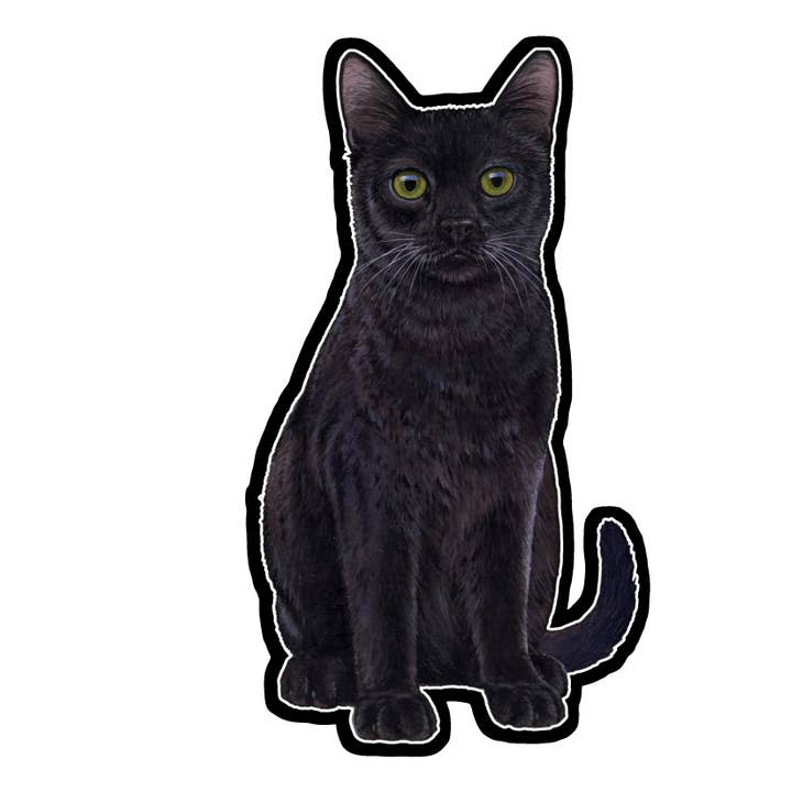 E&S Pets - Wholesale Sticker - Black Cat - Vinyl Stickers