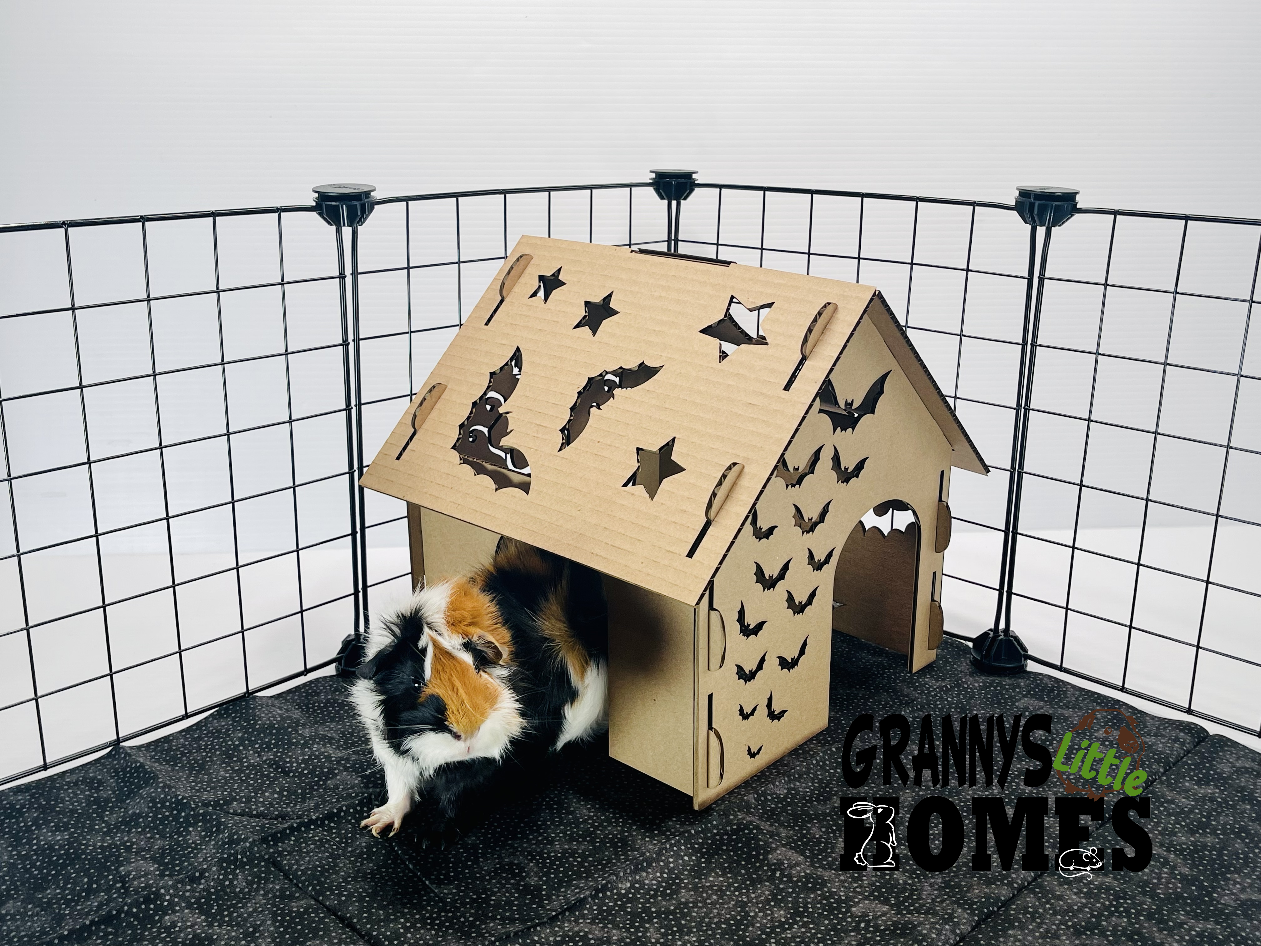 Grannys Little Homes - Wholesale Speeltje - Niet voor katten of honden - Kartonnen Vleermuis Schuilplaats2