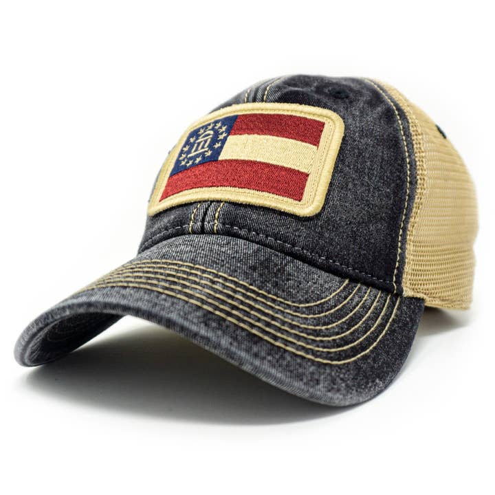 Georgia Flag Patch Trucker Hat for wholesale by S.L. Revival Co.