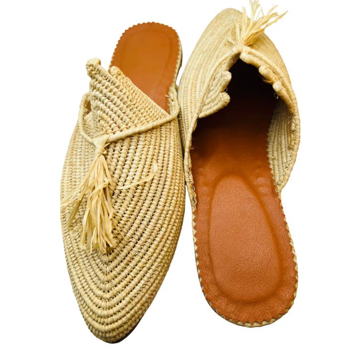 LaMaisonBerbere - Wholesale Sandals - Women's - Ravishing Raffia Handmade Moroccan Raffia Sandals for Women4