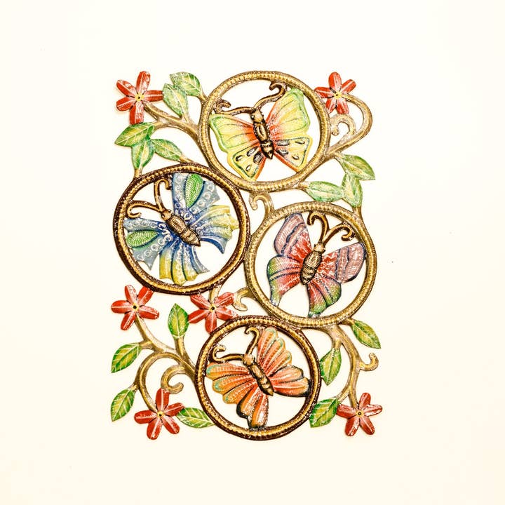 Beyond Borders - Wholesale Wall Accent - Painted Butterflies on the Wall