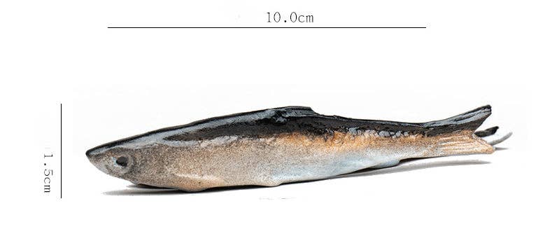 Gohobi （We cover U.S. import duties） - Wholesale Decorative Figurine - Gohobi Handmade Ceramic YiXing Clay Pacific Saury Fish Ornament Tea pet12