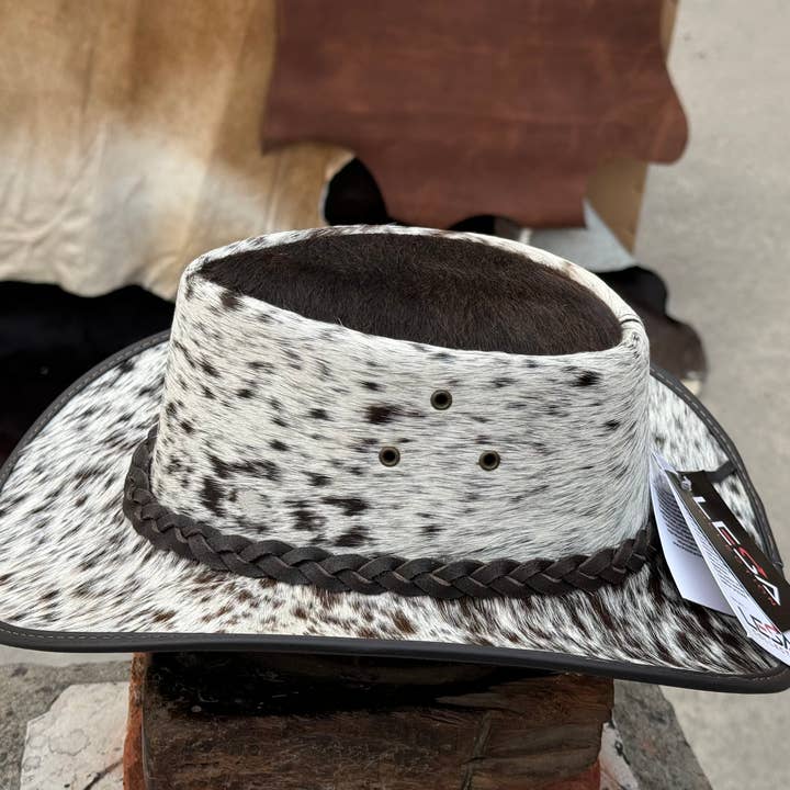 Lesa collection inc - Wholesale Cowboy Hat - Women's - Cabello Leather outback Western Hat Genuine Cow hair hat 1