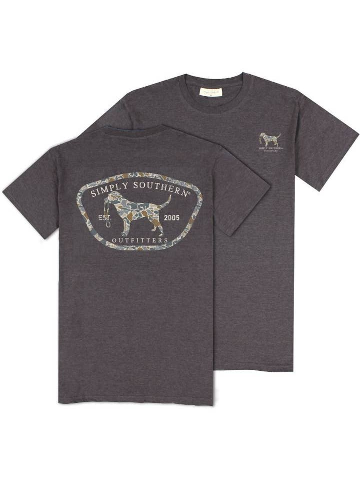 simply southern - Wholesale Screen Printed T-Shirt - Kids - YTH-MN-SS-CAMODOG-IRONHTHR