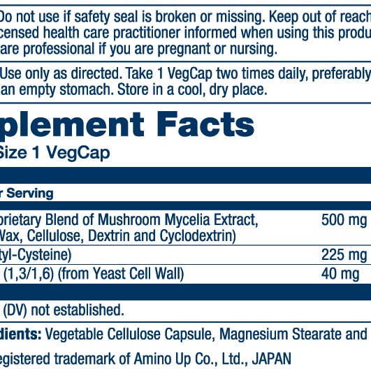 Solaray - Wholesale Oral Supplement/Vitamin - AHCC + NAC & Beta Glucan1