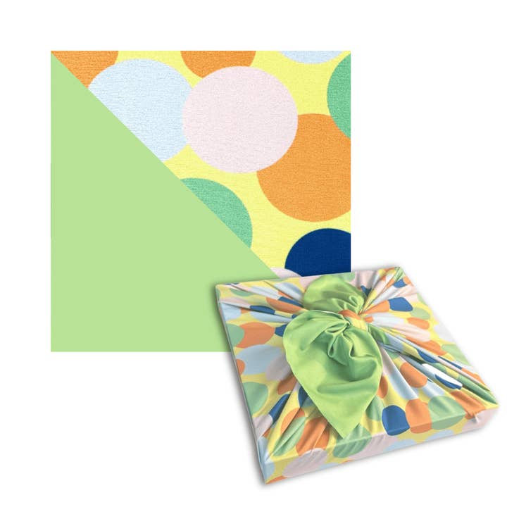 Grand Furoshiki Réutilisable en Tissu pour Emballage Cadeau | Pois pour la vente par Shiki Wrap