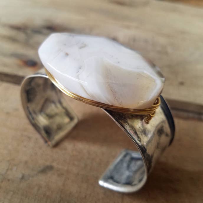 Lorraine Frances Jewelry - Wholesale Cuff Bracelet - Wire Wrapped Gem Cuff Bracelet1