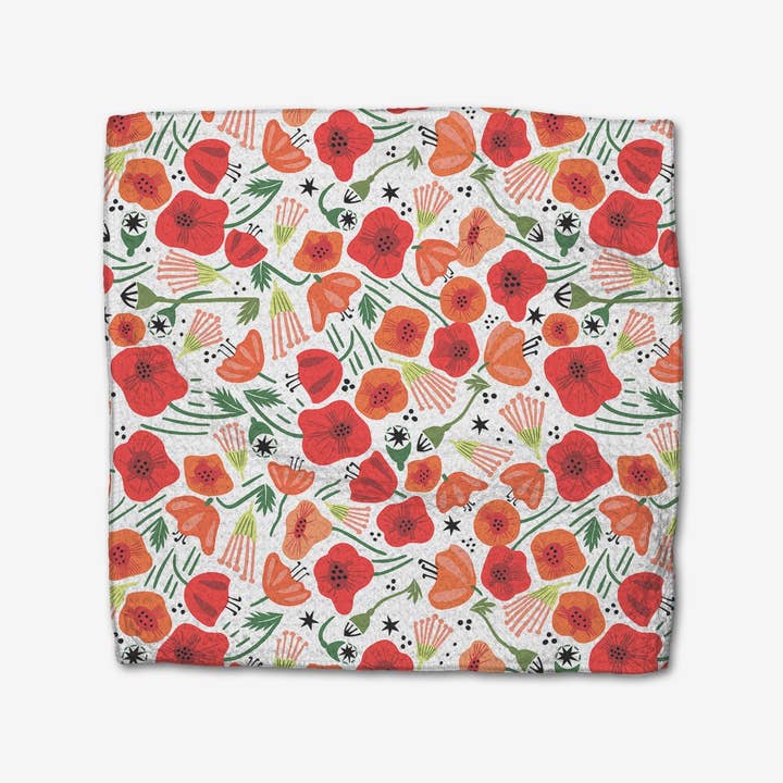 Geometry – wholesale Dishcloth – Poppy Power Dishcloth Set1