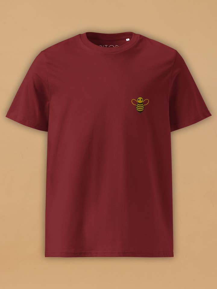 Embroidered Bee T-Shirt for wholesale by Pitod