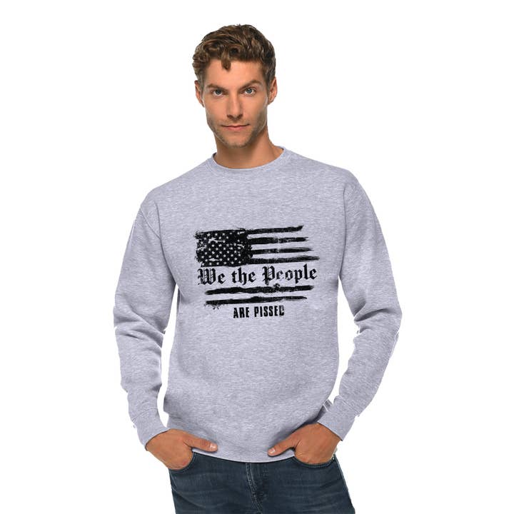 DOMC-PB2213 HUNTING GRAPHIC MENS CREWNECK for wholesale by HUENIQ
