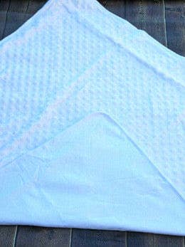 Minky and Cotton Baby Blanket - SOLID WHITE for wholesale by Love That Cotton