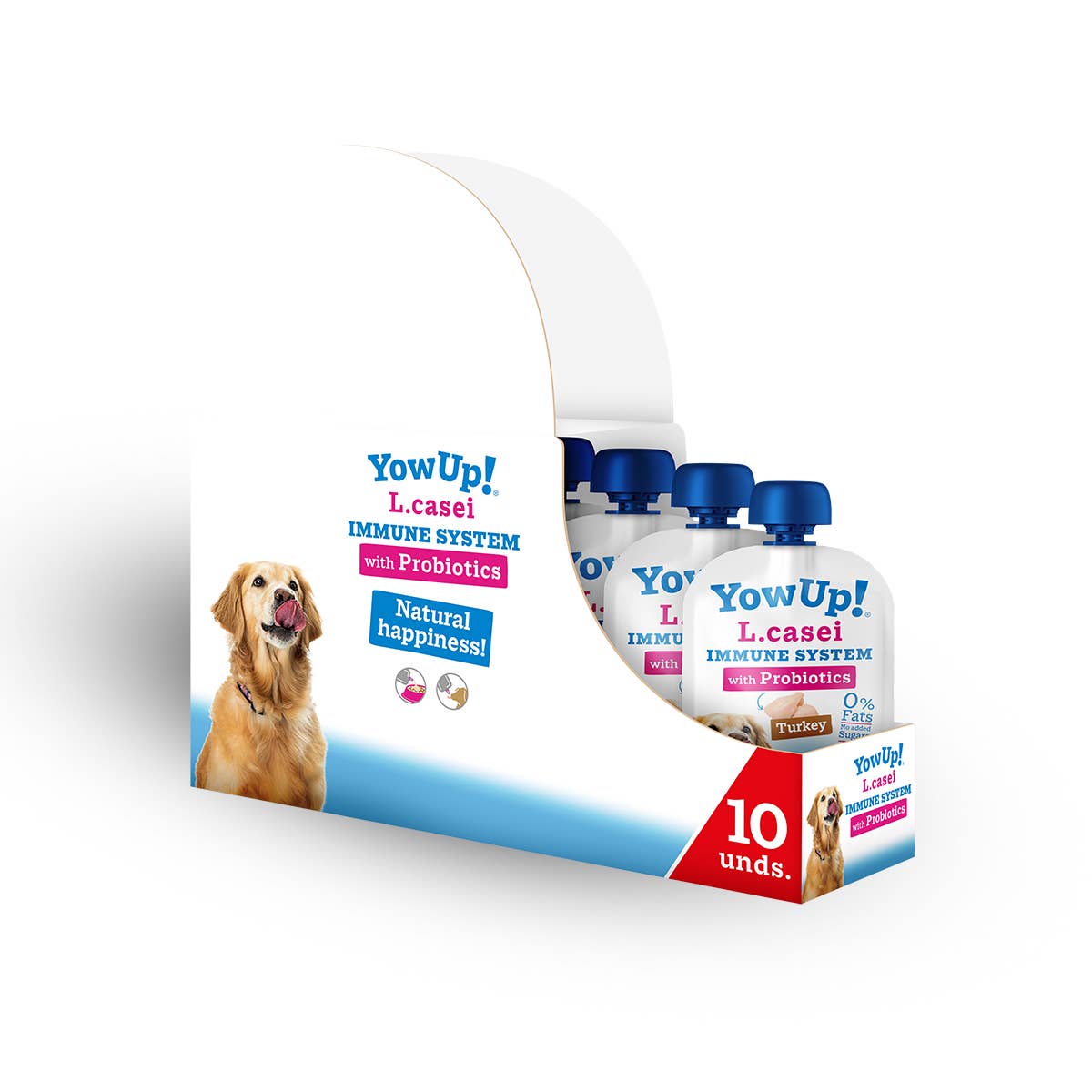 B&W Werbeartikel GmbH - Doggyroller - Wholesale Pet Food - Dog - YowUp Yogurt L-Casei Turkey Dog (Pack of 10) - Probiotic2