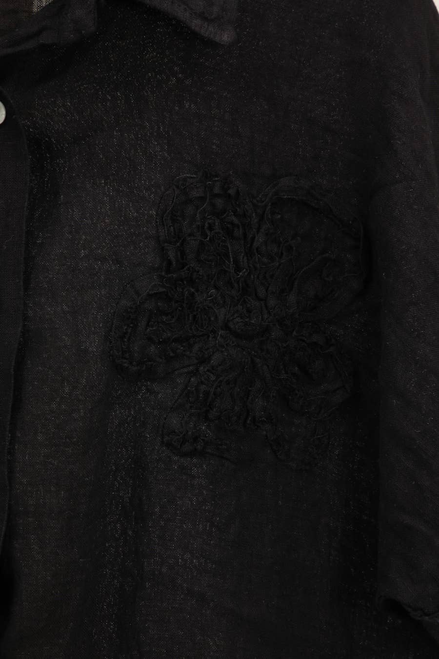 LÉA & LUC - Vente Chemise – femme - Chemise avec une fleur en 100% Lin REF. 2034114