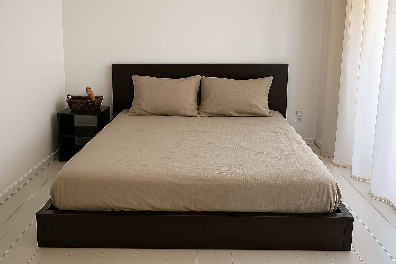 Q VITA - Vente Parures de lit - Parure de draps-housses en lin 100 % français (3 pièces)0