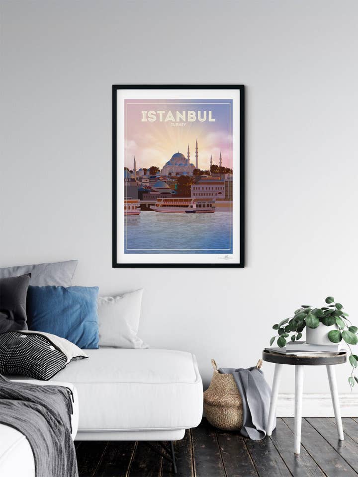 Stampa Poster Istanbul Turchia per la vendita all'ingrosso da parte di Paradise Posters