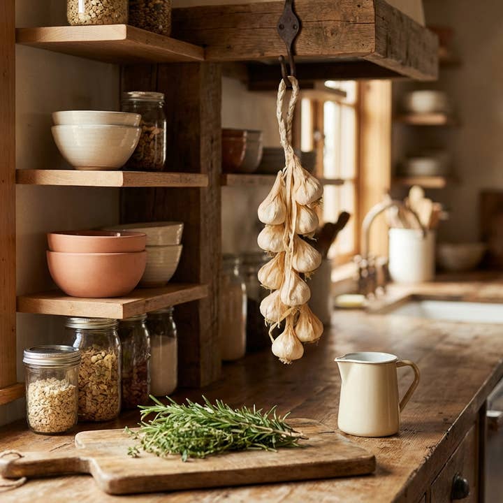 Flora Bunda Inc - Wholesale Decorative Tabletop Object - Faux Garlic Braid Hanging Décor2