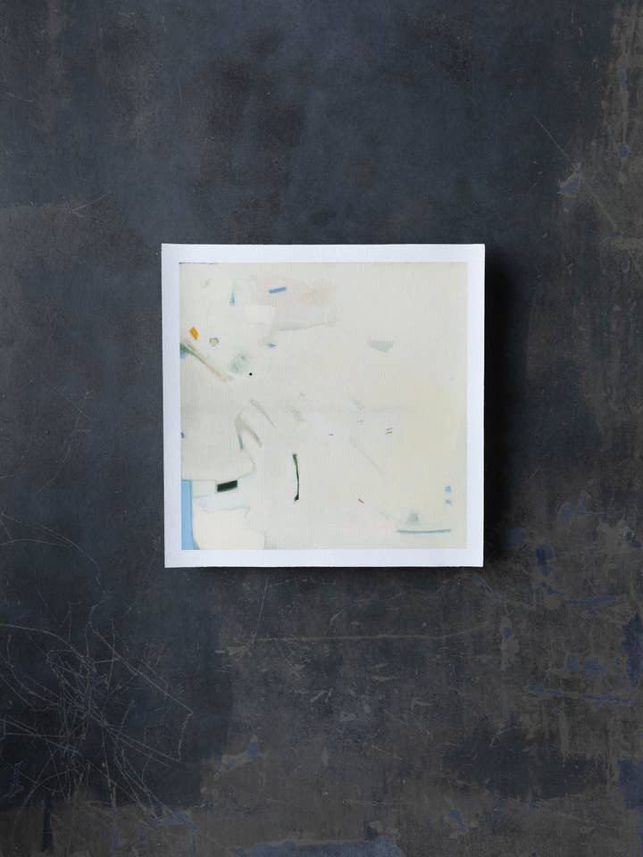 Abstract Buff + Blue | Print on Canvas for wholesale by Sarah Madeira Day