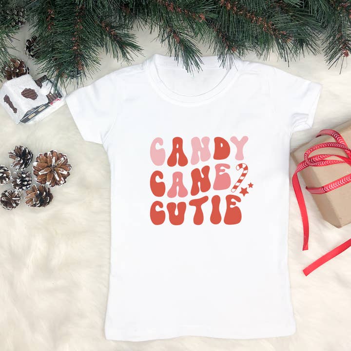 Candy Cane Cutie Toddler Shirt for wholesale by Petite Star Rising