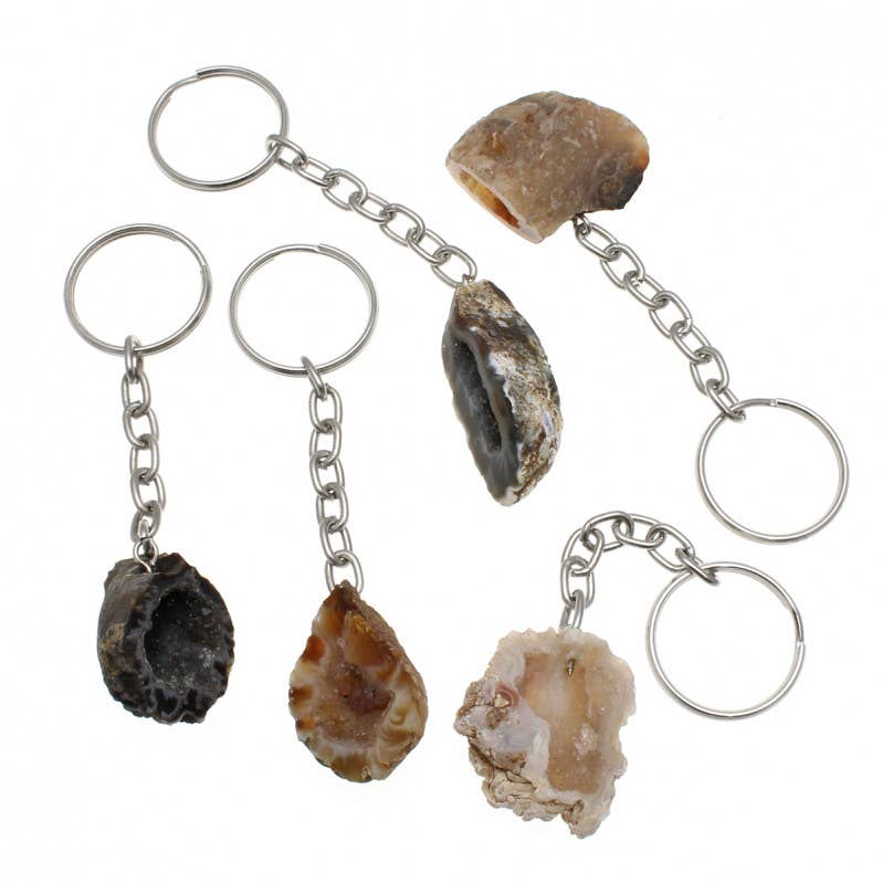 UniArt - Vendita all'ingrosso Portachiavi - Unisex - Portachiavi Geodino di Agata0