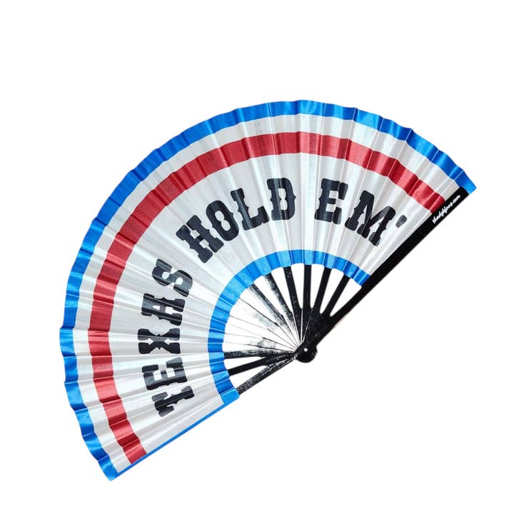 Texas Hold Em' Cowboy Carter Clack Fan for wholesale by Shady B Fans
