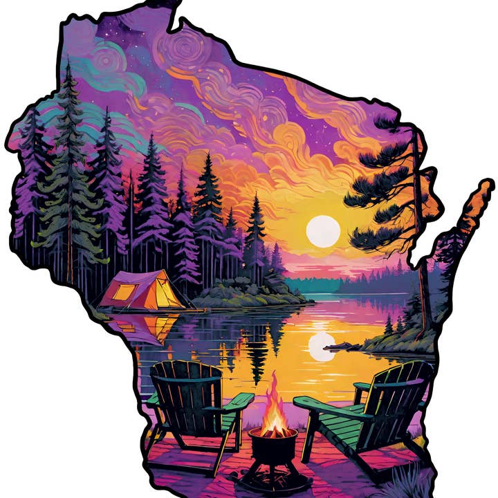 Art Factory LLC - Wholesale Puzzle - Adult - Wisconsin state wooden puzzle1